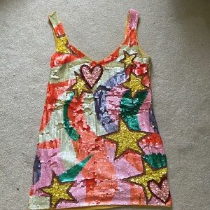 Nasty Gal Star and Heart Sequin Dress